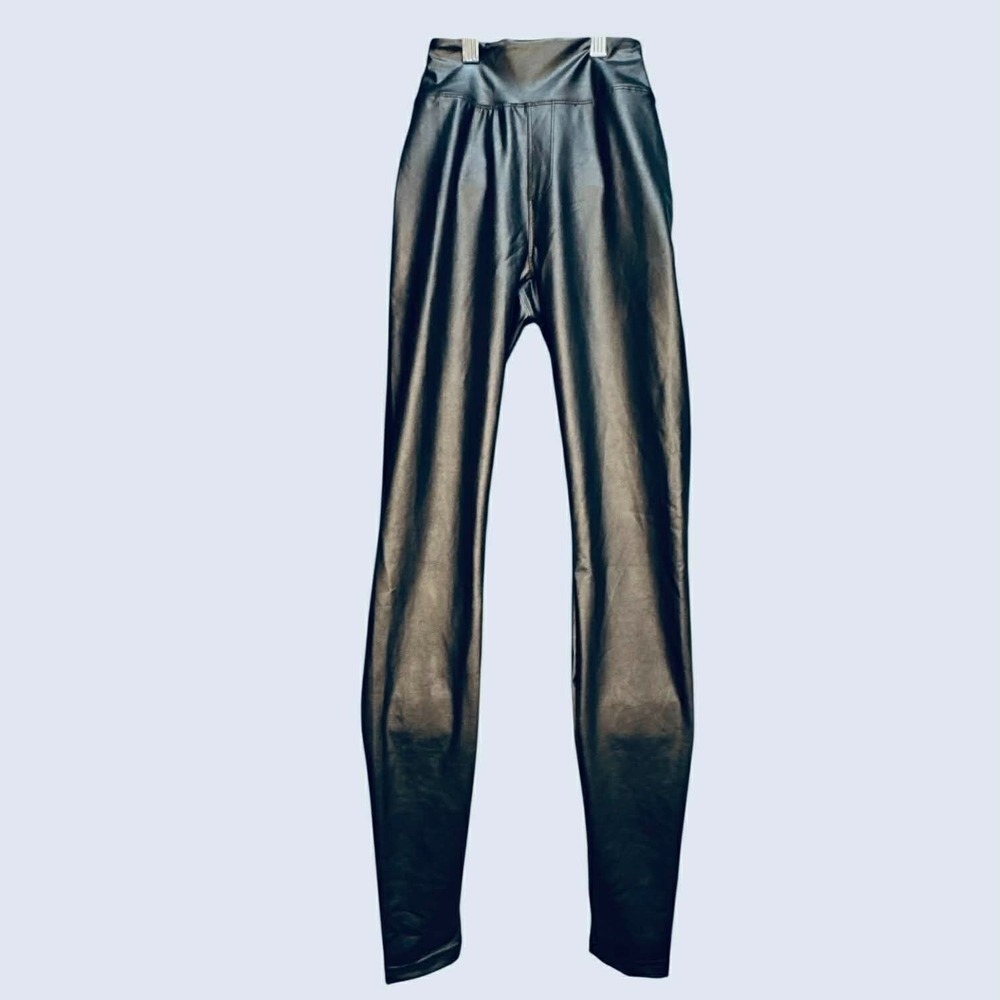 Offline Aerie The Hugger High-Waisted Faux Leather Crackle Sleek Leggings XS NWT